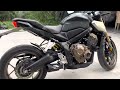 cb650r on fire full rev on cold start