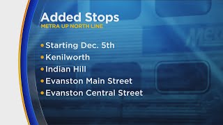 Metra adding 6 new stops starting next month