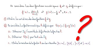 EXERCICE SUR GENERALITES SUR LES FONCTIONS NIVEAU 1 BAC SC