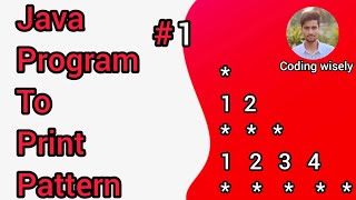 Java Program to Print Triangle Pattern | Part 1 | Java coding | By Coding wisely