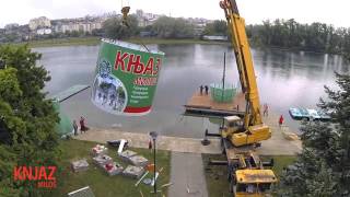 KNJAZ MILOS FLASA NA ADI - MAKING KNJAZ MILOS BOTTLE CONSTRUCTION ADA LAKE BELGRADE