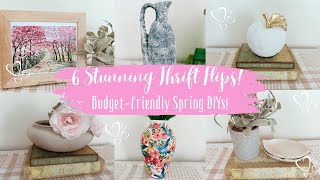 🌸 6 AMAZING SPRING THRIFT FLIPS! TRASH TO TREASURE DIYS ON A BUDGET ✨