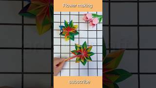 simple art and craft/The flower at the end was so satisfying /#short/#craft/simple and easy flower