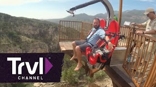 Take a Ride on the Terror Dactyl Canyon Swing! | Travel Channel