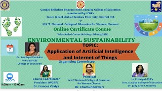 Application of AI and IOT for Environmental Sustainability
