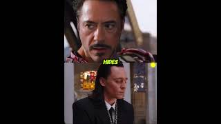 Did you notice that in THE AVENGERS When Tony and Loki...