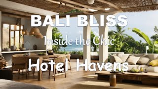 Bali Bliss: Inside the Chic Hotel Havens #bali #interiordesign #rusticelegance #architecture