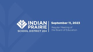 Board of Education Meeting 09/11/2023