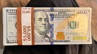 ASMR** MONEY FALLING $5,000 CASH* PICKING UP MONEY - MANIFESTATION VISUALIZATION