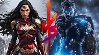 Wonder Woman vs Thor Who Would Win?Hero Great War