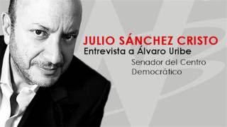 Julio Sánchez Cristo entrevista a Álvaro Uribe