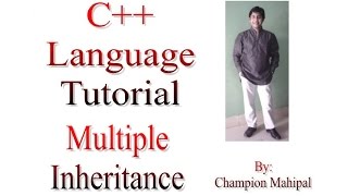 C++ Programming Language Tutorial 69 Multiple Inheritance with example