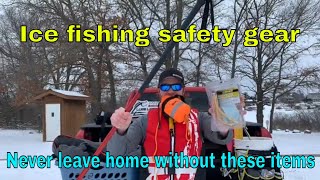 Ice fishing - Early ice safety equipment