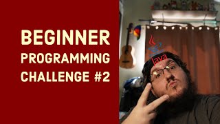 Beginner Java - Challenge #2