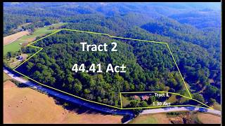 Aerial Tour of Home and 44 Ac± with Timber Online at Tays Realty \u0026 Auction, LLC