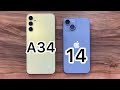 Samsung Galaxy A34 vs iPhone 14