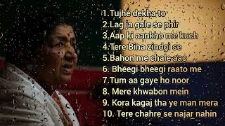 Top 10 most beautiful & Viral songs of Lata mangeshkar ji