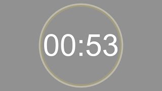 53 SECONDS - 4K - COUNTDOWN IN REVERSE - SECOND TIMER -