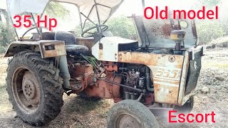 Escort  old model 35 Hp tractor/ best quality engine 🚂/ 2 slender diesal supply