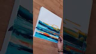 #shorts #youtubeshorts #art / Easy Abstract Landscape Painting Demo