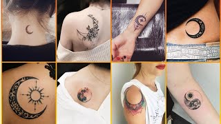 30+ Simple Moon Tattoos For Girls | Beautiful Moon Tattoos For Women | Small Moon Tattoos For Ladies