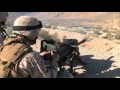 MK19 40mm Grenade Launcher Machine Gun in Action Shooting - Automatic Belt Fed fired by US Troops