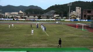 2012年10月14日　栃木ウーヴァvs秋田ブラウブリッツ　後半23分　松田正俊のFKからのゴール