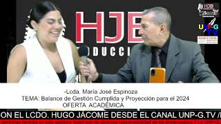 Radio Tv Noticias HJB  con el Lcdo. Hugo Ricardo Jacome Bazurto Invitada : Lcda. María José Espinoza