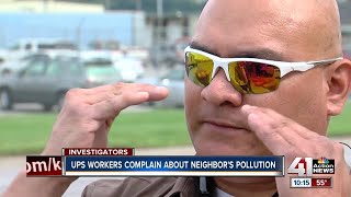 UPS workers complain about neighbor's pollution