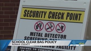 Rowan-Salisbury schools implement clear bag policy