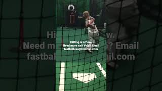 Hitting is a flow, be a good mover not a robot.  Explosive Hitting Training at Fastball USA.