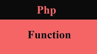 function in php | #phpstarters