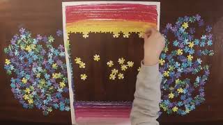 Chunky Rainbow - 500 Piece Timelapse Jigsaw Puzzle - Relaxing/Satisfying