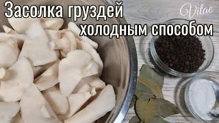 ЗАСОЛКА ГРИБОВ ХОЛОДНЫМ СПОСОБОМ-простой понятный рецептик!!