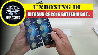 Kitosun CR2016 Batteria Bottone al litio 3V   10 pezzi