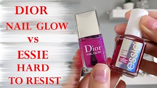 DIOR NAIL GLOW vs ESSIE GLOW\u0026SHINE | Application + Final Thoughts | Perfect Nails at Home