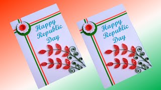 republic day greeting card easy | Easy & Beautiful Republic Day Card Making Idea |