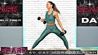 TOTAL BODY TABATA Workout with Weights | SPARK Challenge Day 55
