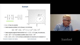 Stanford ENGR108: Introduction to Applied Linear Algebra | 2020 | Lecture 33 - VMLS least squares