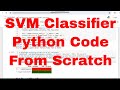 Drug effects detection with SVM classifier Python Code from Scratch  #python #SVM
