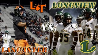 5 ⭐️ RB TAYLOR TATUM RUSHES FOR 250 YARDS\u0026 4 TDs!!! 🤯 | Longview vs. Lancaster Highlights