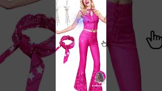 Pink Cowgirl Costume Barbie outfit Hippie Disco Halloween Cosplay #barbie #halloween #barbiemovie