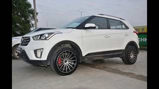 Plati wheels PY-196 fitted in Hyundai Creta