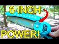 Portable Powerhouse for Your DIY Projects with the Best Cordless 6-Inch Mini Chainsaw by Tomy Vic