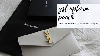 YSL UPTOWN POUCH | What fits inside, Modshots, Overall thoughts