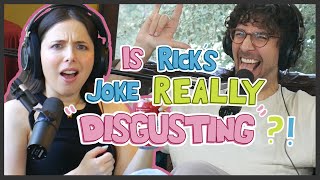 Esther Povitsky confronts Rick Glassman about his inappropriate joke