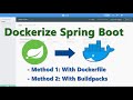 Two Way to Dockerize Your Spring Boot App - A Beginner Docker Tutorial