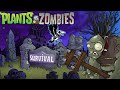 Plants vs. Zombies [PS3] ALL Survival Mode Walkthrough Gameplay