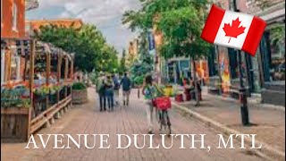 Vlog / PVT Montreal : visite de l’avenue Duluth + restaurant terracotta #canada #quebec