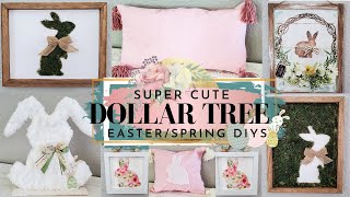 Super Cute Dollar Tree Easter/Spring DIYs 2021 | DT DIYs | Bunny Themed DIYS | High End DT DIYs